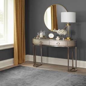 Contemporary Vanity In Platinum Finish - Liberty Furniture 849-BR35