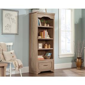 Rollingwood Bookcase with Drawer in Brushed Oak - Sauder 431440