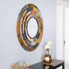 Baroda Round Decorative Wall Mirror - SEI Furniture WS4761