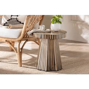 Baxton Studio Devika Modern Bohemian Two-Tone Natural and Dark Brown Bamboo End Table – Wholesale InteriorsF232-FT57-Bamboo-End Table