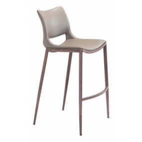 Ace Bar Chair (Set of 2) Gray & Walnut - Zuo Modern 101286