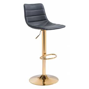Prima Bar Chair Black & Gold - Zuo Modern 101456