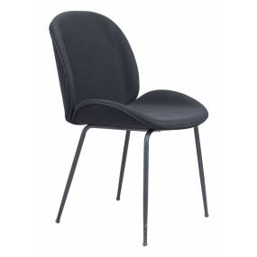 Miles Dining Chair (Set of 2) Black - Zuo Modern 101749