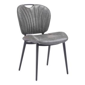 Terrence Dining Chair (Set of 2) Vintage Gray - Zuo Modern 109338
