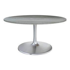 Star City Dining Table 60" Gray - Zuo Modern 109452