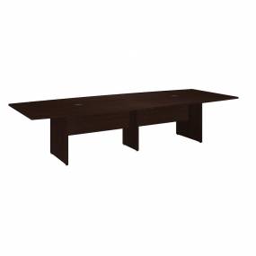 Bush Business Furniture 99TB12048MRK - 120"L x 48"W Boat Top Conference Table - Wood Base in Mocha Cherry