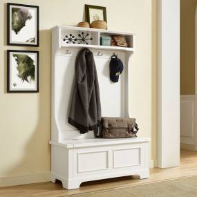 Campbell Hall Tree White - Crosley CF6005-WH