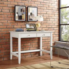 Campbell Writing Desk White - Crosley CF6506-WH