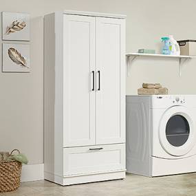 HomePlus Wardrobe/Storage Cabinet in Soft White - Sauder 423144