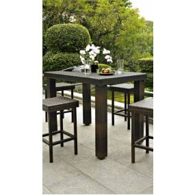 Palm Harbor Outdoor Wicker High Dining Table Brown - Crosley CO7203-BR