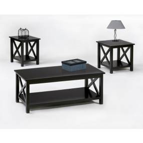 Seascape II 3 Pack (Lift-Top Cktl, End & Chrside) in Textured Black - Progressive Furniture P309-95