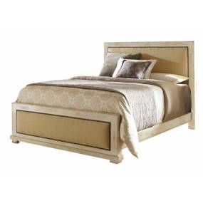 Willow 6/6 King Upholstered Headboard in Distressed White - Progressive Furniture P610-94