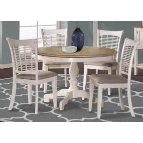 Hillsdale Furniture Bayberry/ Embassy Wood 5-Piece Round Dining Set, White - 5791DTBC