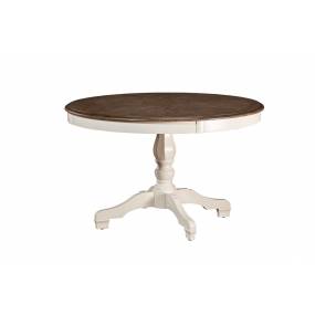 Hillsdale Furniture Bayberry Round Dining Table, White - 5753DTB