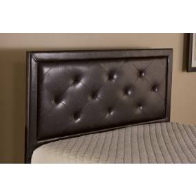 Hillsdale Furniture Becker King Upholstered Headboard with Frame,  Brown Faux Leather - 1292HKRB