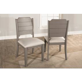 Hillsdale Furniture Clarion Wood Dining Chair, Set of 2, Distressed Gray - 4541-802
