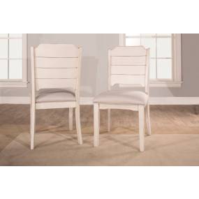 Hillsdale Furniture Clarion Wood Dining Chair, Set of 2, Sea White - 4542-802