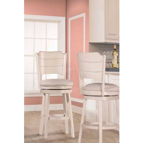 Hillsdale Furniture Clarion Wood Counter Height Swivel Stool, Sea White - 4542-826C