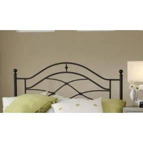 Hillsdale Furniture Cole Full/Queen Metal Headboard with Frame, Black Twinkle - 1601HFQR