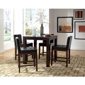 Athena Counter Square Dining Table in Dark Chocolate - Progressive Furniture P109D-16