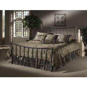 Hillsdale Furniture Edgewood Queen Metal Bed, Magnesium Pewter - 1333BQR