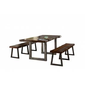 Hillsdale Furniture Emerson Wood Rectangle Dining Table, Gray Sheesham - 5925DT