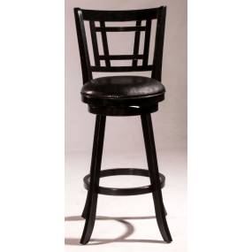 Hillsdale Furniture Fairfox Wood Counter Height Swivel Stool, Black - 4650-827