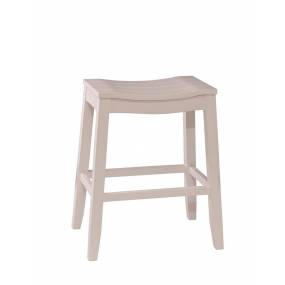 Hillsdale Furniture Fiddler Wood Backless Counter Height Stool, White - 5947-826
