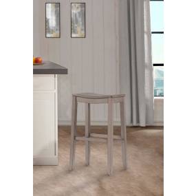Hillsdale Furniture Fiddler Wood Backless Bar Height Stool, Aged Gray - 4583-831