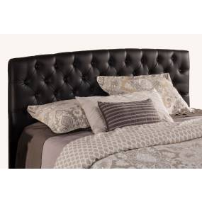 Hillsdale Furniture Hawthorne Queen Upholstered Headboard, Black Faux Leather - 1952-570