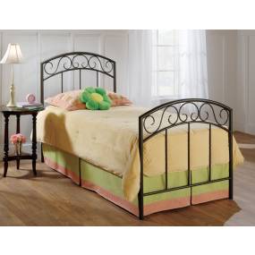 Hillsdale Furniture Wendell Full/Queen Metal Headboard with Frame, Copper Pebble - 299HFQR