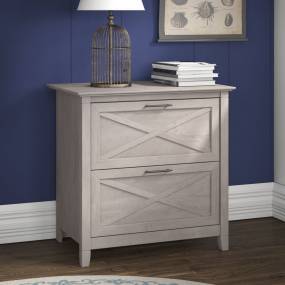 Key West Lateral File in Washed Gray - Bush Furniture KWF130WG-03