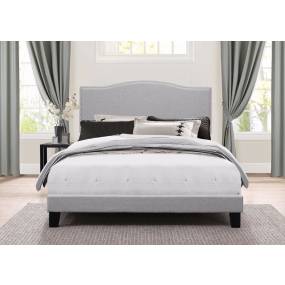 Hillsdale Furniture Kiley Queen Upholstered Bed, Glacier Gray - 2011-500