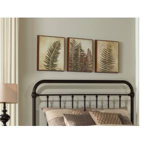 Hillsdale Furniture Kirkland Metal Full/Queen Headboard with Frame, Dark Bronze - 1863HFQR