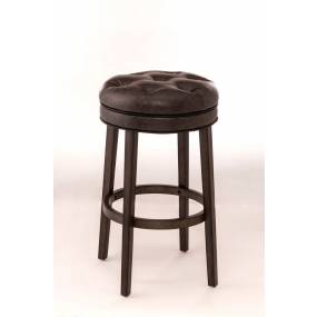 Hillsdale Furniture Krauss Wood Backless Bar Height Swivel Stool, Dark Brown - 5914-833