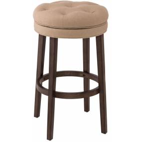 Hillsdale Furniture Krauss Wood Backless Counter Height Swivel Stool, Linen Stone - 5914-825