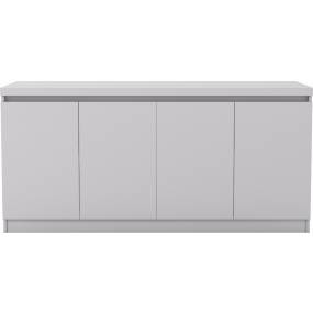 Manhattan Comfort 100652 - Viennese 62.99 in. 6- Shelf Buffet Cabinet in White Gloss