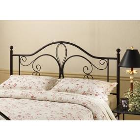 Hillsdale Furniture Milwaukee King Metal Headboard with Frame, Antique Brown - 1014HKR