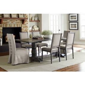 Muses Rectangle Dining Table in Weathered Pepper Finish - Progressive Furniture P836-10B-10T