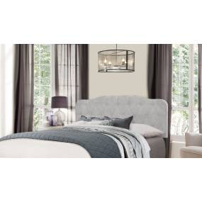 Hillsdale Furniture Nicole Full/Queen Upholstered Headboard with Frame, Glacier Gray - 2010HFQRG