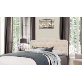 Hillsdale Furniture Nicole Full/Queen Upholstered Headboard with Frame, Linen - 2010HFQRL