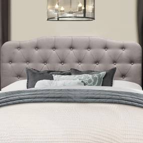 Hillsdale Furniture Nicole Full/Queen Upholstered Headboard with Frame, Stone - 2010HFQRS