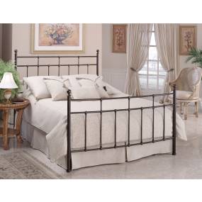 Hillsdale Furniture Providence Metal King Headboard and Frame with Spindle Design, Antique Bronze - 380HKR