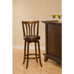 Hillsdale Furniture Savana Wood Counter Height Swivel Stool, Cherry - 4495-826