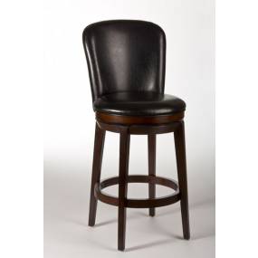 Hillsdale Furniture Victoria Wood Bar Height Swivel Stool, Dark Chestnut - 5101-830
