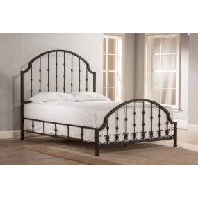 Hillsdale Furniture Westgate Queen Metal Bed, Rustic Black - 1760BQR