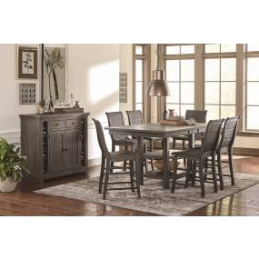 Willow Rectangular Counter Table in Distressed Dark Gray - Progressive D801-12B/12T