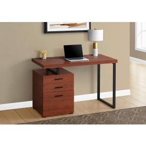 Computer Desk / Home Office / Laptop / Left / Right Set-Up / Storage Drawers / 48"L / Work / Metal / Laminate / Brown / Black / Contemporary / Modern - Monarch Specialties I 7641