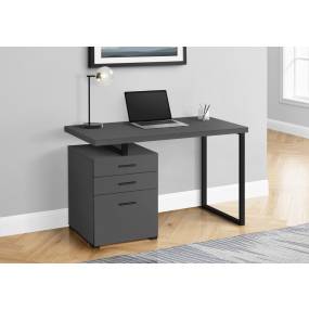 Computer Desk / Home Office / Laptop / Left / Right Set-Up / Storage Drawers / 48"L / Work / Metal / Laminate / Grey / Black / Contemporary / Modern - Monarch Specialties I 7645