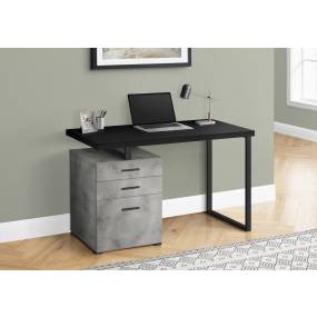 Computer Desk / Home Office / Laptop / Left / Right Set-Up / Storage Drawers / 48"L / Work / Metal / Laminate / Grey / Black / Contemporary / Modern - Monarch Specialties I 7647